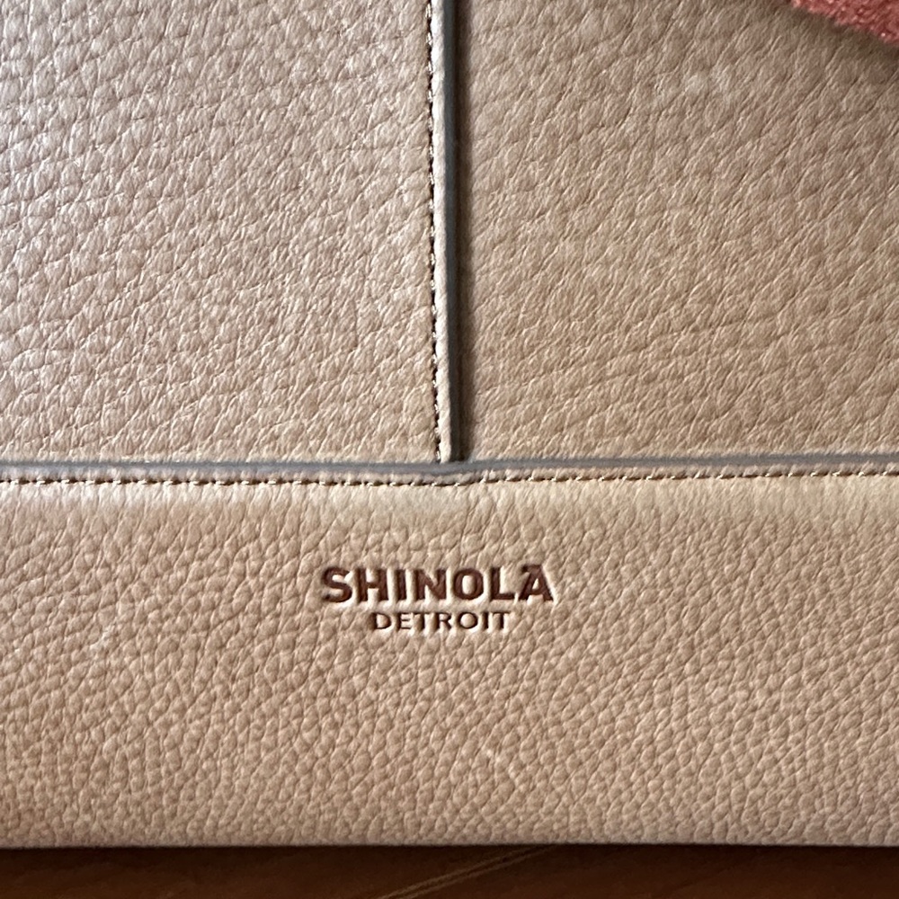 Shinola Classic Canfield Holdall Tan Leather Duffel Bag New! - Picture 2 of 12